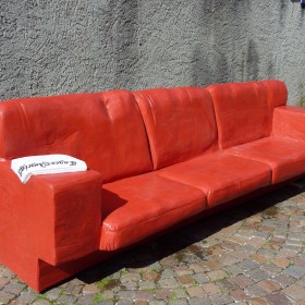 Anderé Becchio 2014 all works: Red Sofa